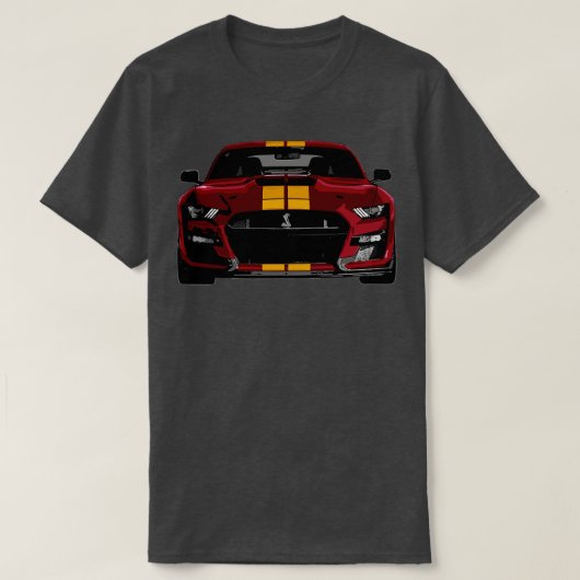 Mustang donker rood t-shirt (Design voorkant)