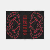 Mustang Double Fleece Blanket Deken (Voorkant (Horizontaal))