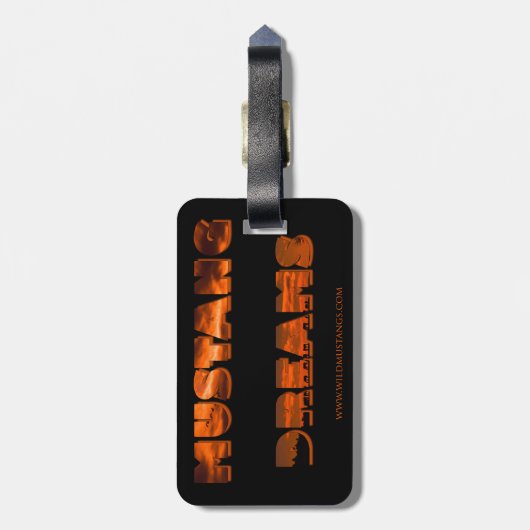 Mustang Dreams - Bagagelabel (Achterkant verticaal)