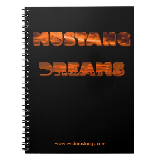 Mustang Dreams - Fotonotebook (80 pagina's B&W) Notitieboek (Voorkant)