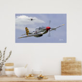 Mustang en Thunderbolt Poster (Keuken)