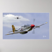 Mustang en Thunderbolt Poster (Voorkant)