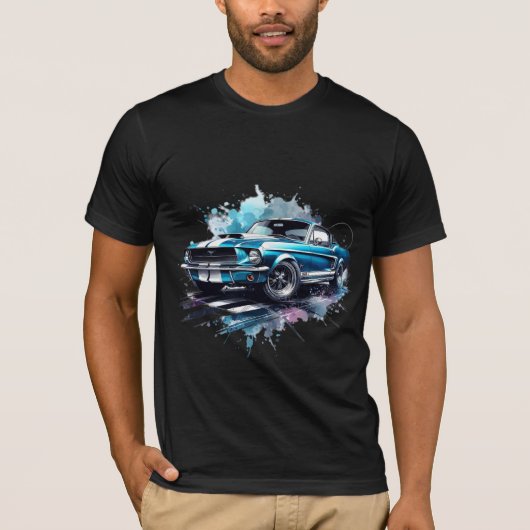 Mustang Fastback! Mannen-T-shirt T-shirt (Voorkant)