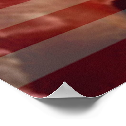 Mustang Flag Poster (Hoek)