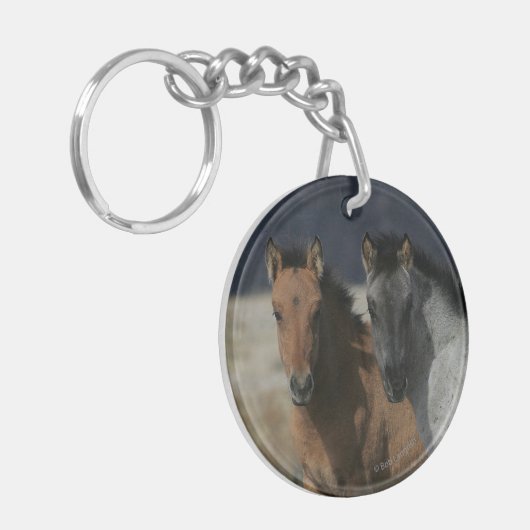Mustang Foal Headshot Sleutelhanger (Voorkant Links)