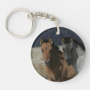 Mustang Foal Headshot Sleutelhanger