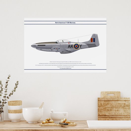 Mustang GB 213 Sqn 1 Poster (Keuken)