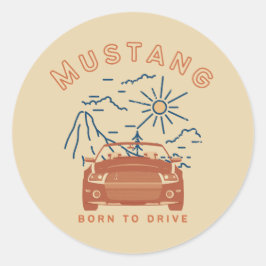 Mustang Geboren om Sticker te rijden