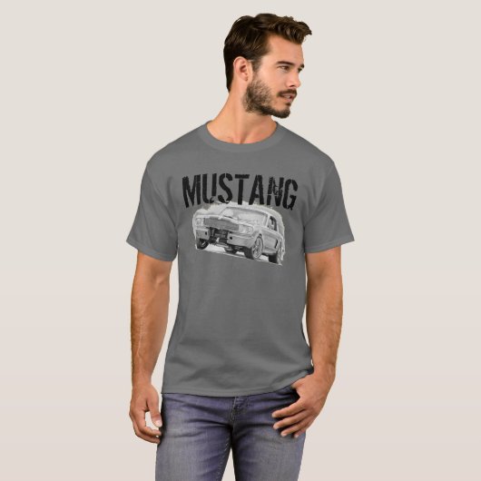 Mustang Gray T-shirt (Voorkant volledig)