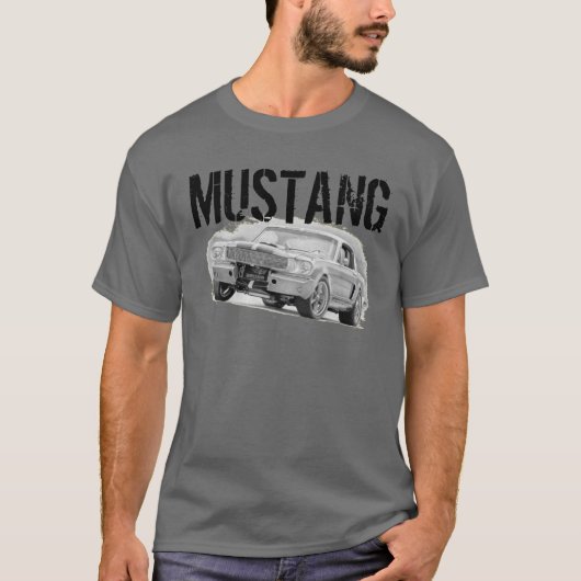 Mustang Gray T-shirt (Voorkant)