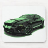 Mustang GT 500 Green Muismat (Voorkant)