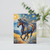 Mustang Horse Briefkaart (Staand voorkant)