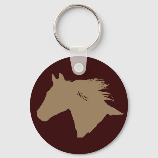 Mustang Horse Head Sleutelhanger (Voorkant)