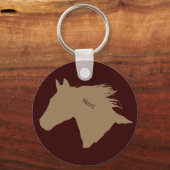 Mustang Horse Head Sleutelhanger (Voorkant)