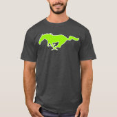 Mustang Horse Neon Green 2022  T-shirt (Voorkant)