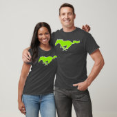 Mustang Horse Neon Green 2022  T-shirt (Unisex)