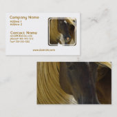 Mustang Horse Photo Visitekaartje (Voorkant / Achterkant)