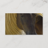 Mustang Horse Photo Visitekaartje (Achterkant)