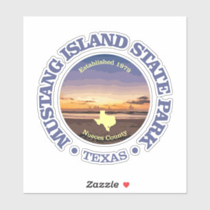 Mustang Island SP Sticker