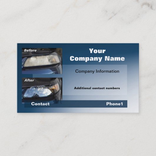 Mustang-kaart #1 visitekaartje (Voorkant)