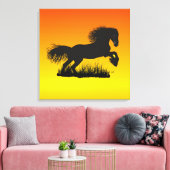 Mustang Leinwand Canvas Afdruk (Insitu (Woonkamer))