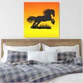 Mustang Leinwand Canvas Afdruk (Insitu (Slaapkamer))