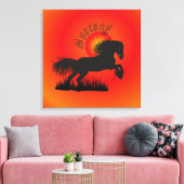Mustang Leinwand Canvas Afdruk (Insitu (Woonkamer))