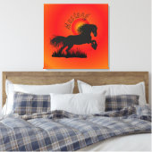 Mustang Leinwand Canvas Afdruk (Insitu (Slaapkamer))