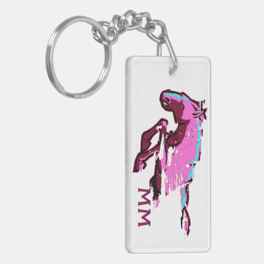 Mustang Mamas Eroded Horse Sleutelhanger (Voorkant Links)