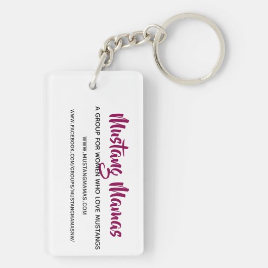 Mustang Mamas Eroded Horse Sleutelhanger (achterkant)