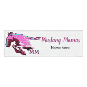 Mustang Mamas Name Tag - Sjabloon (Voorkant)
