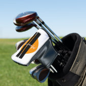 Mustang Oranje golfputter Hoesje Golfheadcover (Insitu)