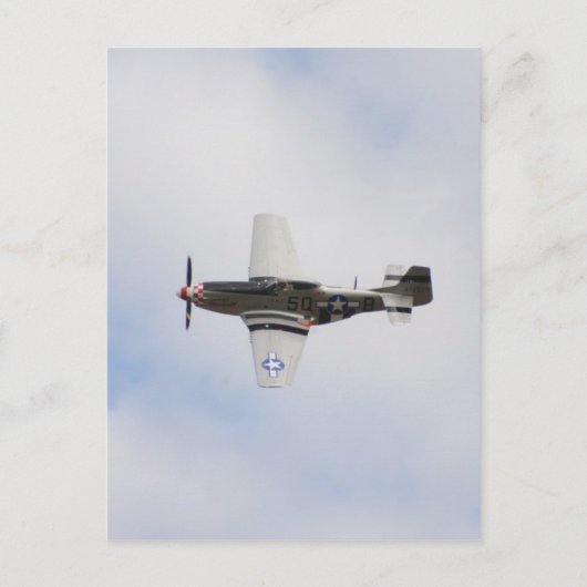 Mustang P51 Briefkaart (Voorkant)