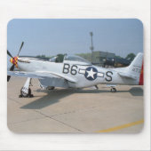 Mustang P-51D-Vliegtuig Muismat (Voorkant)