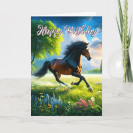 Mustang Paard Gefeliciteerd Kaart
