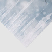 Mustang Paard in de sneeuw Tissuepapier (Detail)