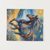Mustang Paard Tapestry Wandkleed (Voorkant (horizontaal))
