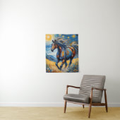 Mustang Paard Tapestry Wandkleed (In situ)