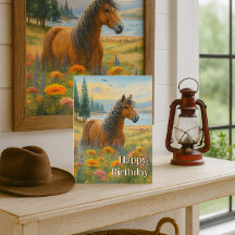 Mustang Paard Verjaardags Paard Liefhebber Verjaar