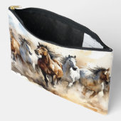 Mustang Paarden Aangepaste naam Ruitersport Etui (Open)