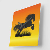 Mustang Pferdeliebhaber Uhr Vierkante Klok (Hoek)