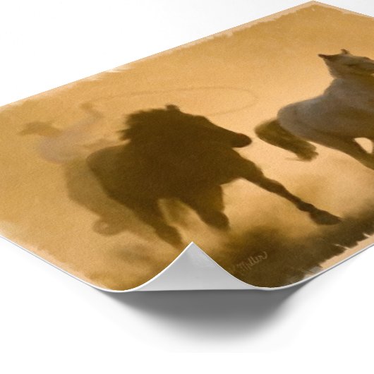 Mustang Roundup Poster (Hoek)