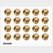 Mustang Roundup Ronde Sticker (Vel)