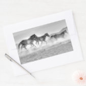 Mustang Run Rechthoekige Sticker (Envelop)