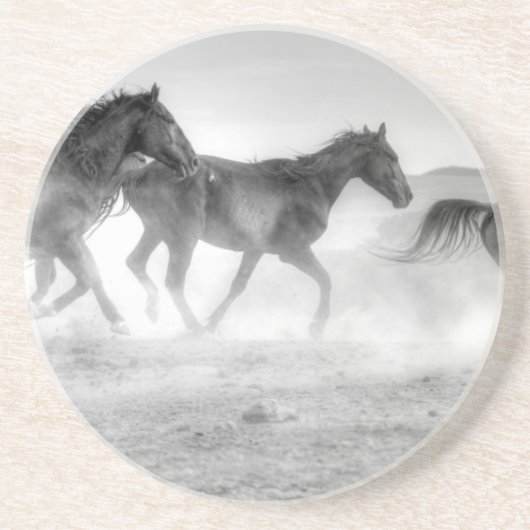 Mustang Run Zandsteen Onderzetter (Voorkant)