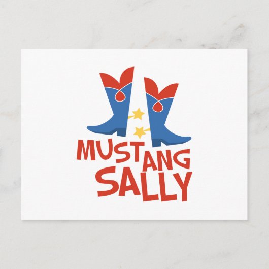 Mustang Sally Briefkaart (Voorkant)