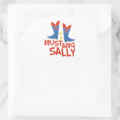 Mustang Sally Ovale Sticker (Tas)