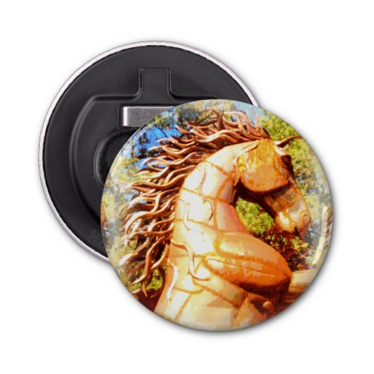 mustang stallion button flesopener (Voorkant)