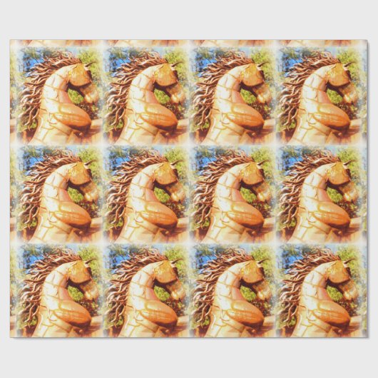 mustang stallion cadeaupapier (Vlak)