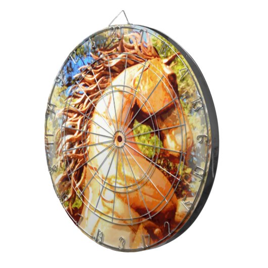 mustang stallion dartbord (Voorkant Rechts)